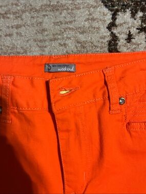 New Directions Weekend Bright Orange Pants